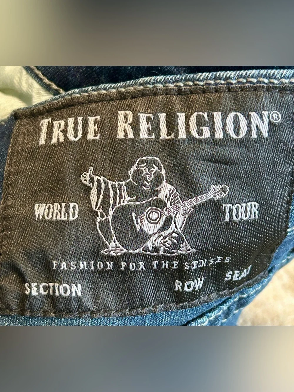 True Religion Men's Dark Blue Slim Jeans Sz 33 NWT Rocco No Flap
